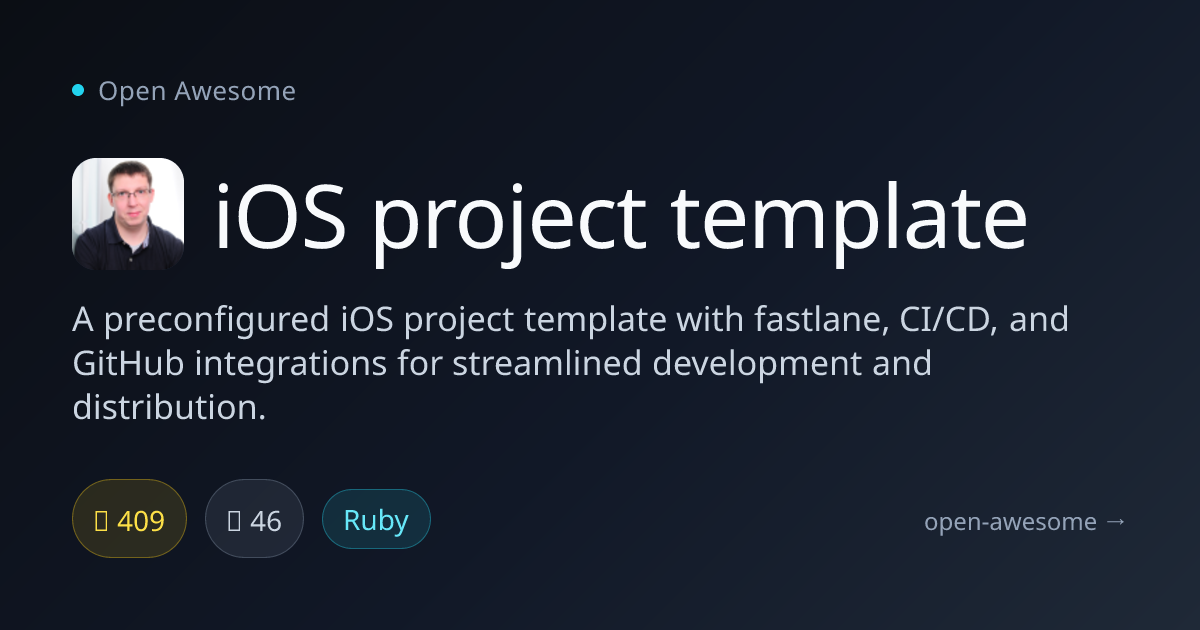 iOS project template — Preconfigured iOS Development Template | Open ...