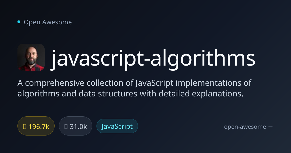 javascript-algorithms — JavaScript Algorithms & Data Structures | Open ...