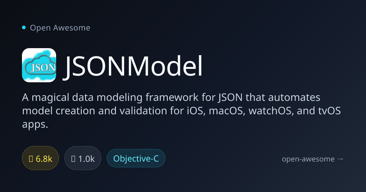 JSONModel — iOS JSON Model Framework | Open Awesome