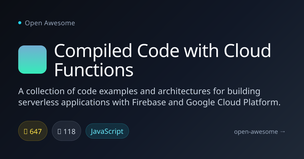 Compiled Code with Cloud Functions — Serverless Firebase & GCP Examples ...
