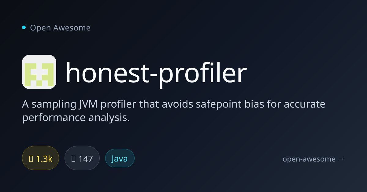 honest-profiler — Safepoint-Bias-Free JVM Profiler | Open Awesome