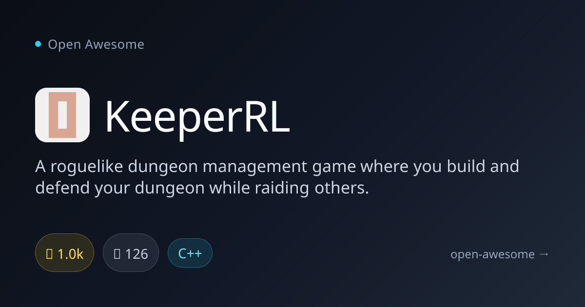 KeeperRL — Roguelike Dungeon Management Game | Open Awesome