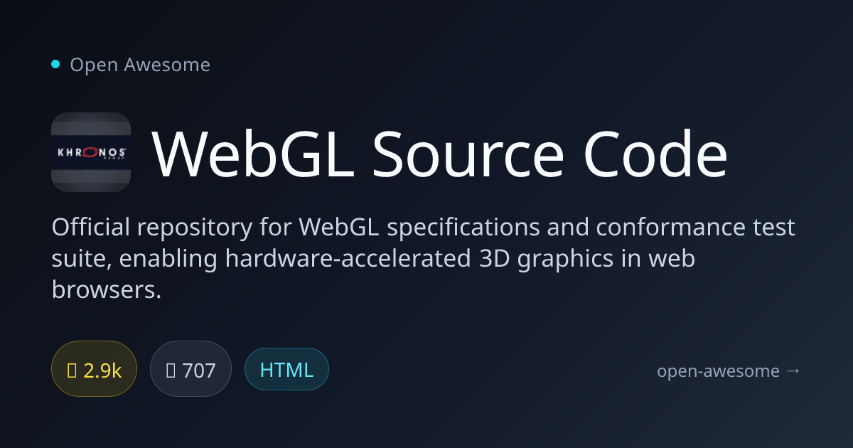 WebGL Source Code — WebGL Specifications Repository | Open Awesome