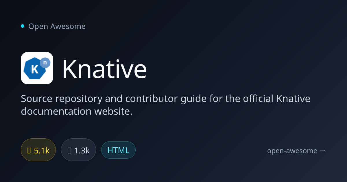 Knative — Official Documentation Source | Open Awesome