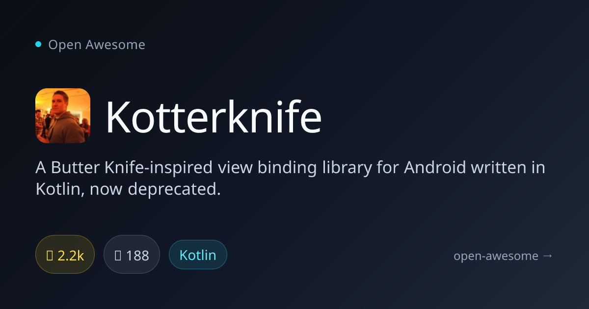 Kotterknife — Android View Binding Library | Open Awesome