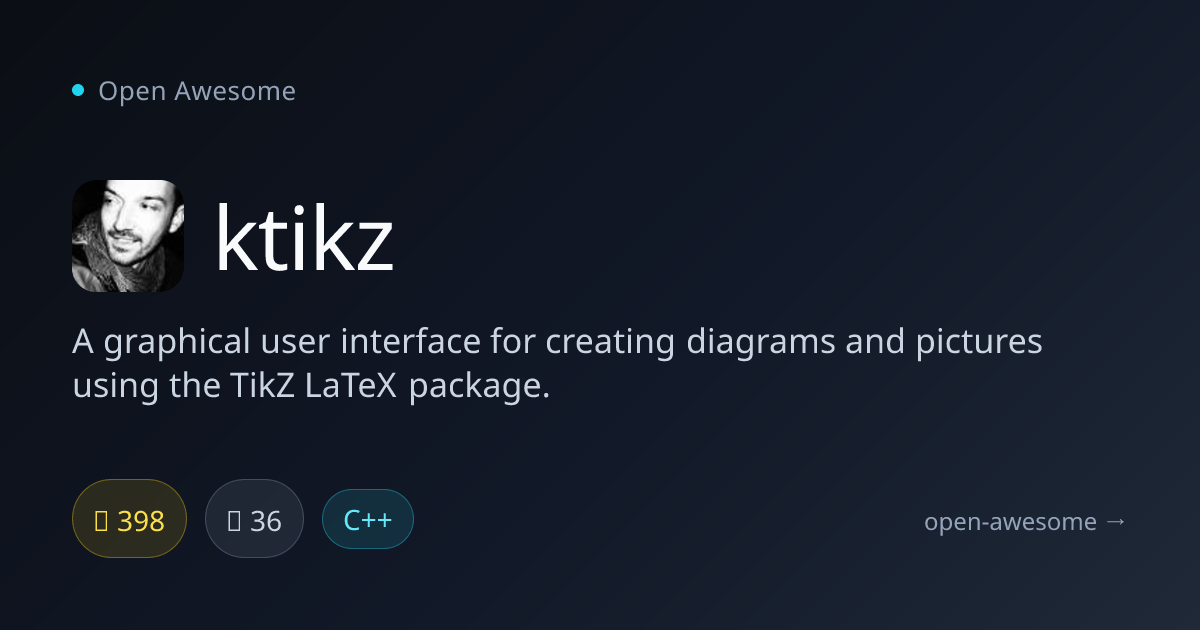 ktikz — GUI for TikZ LaTeX Diagrams | Open Awesome