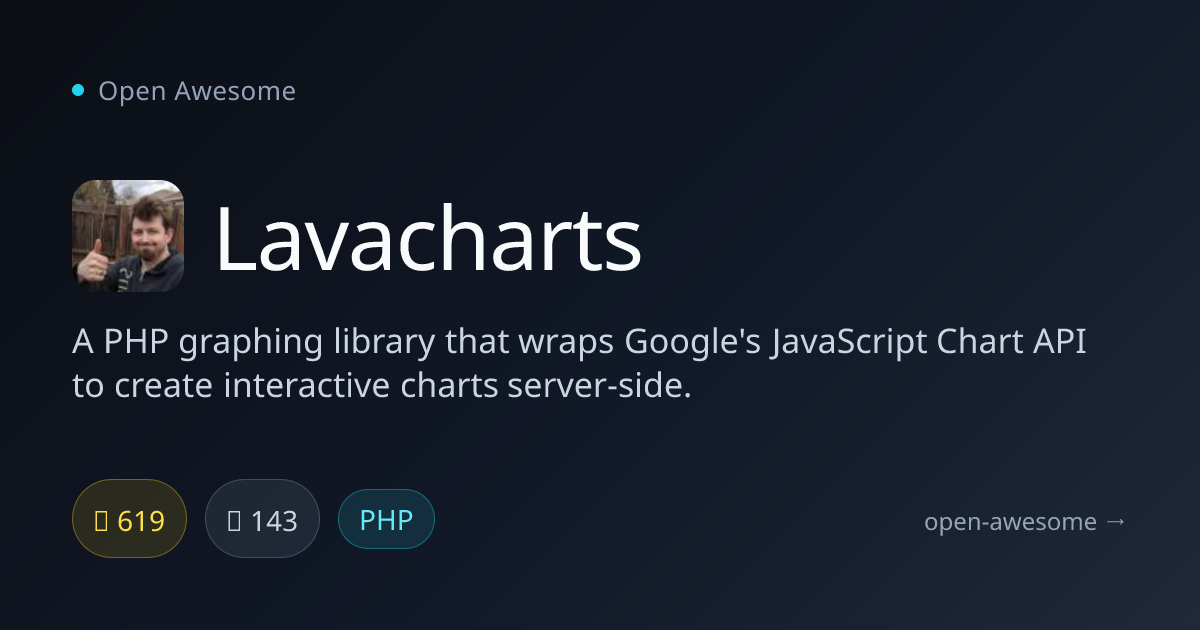 Lavacharts — PHP Library for Google Charts | Open Awesome