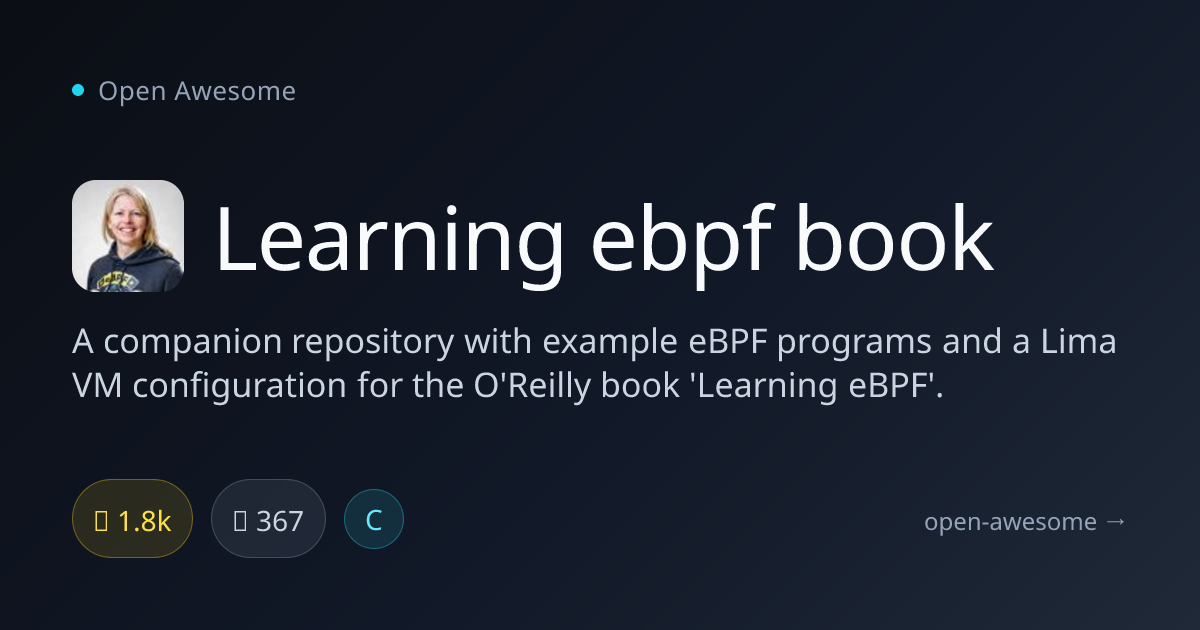 Learning ebpf book — eBPF Examples & Lima VM | Open Awesome
