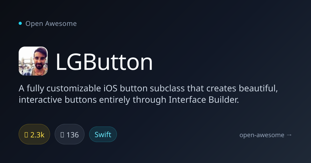 LGButton — Customizable iOS Button Subclass | Open Awesome
