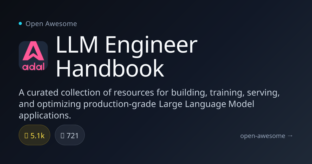 LLM Engineer Handbook — Large Language Model Resources | Open Awesome
