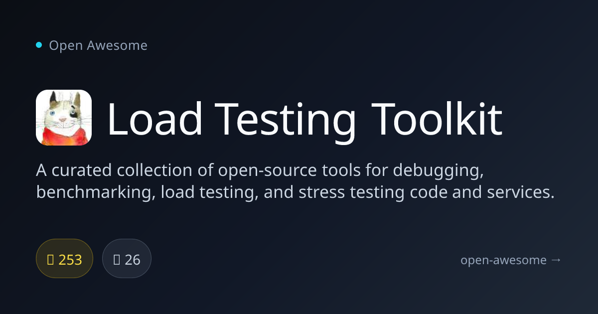 Load Testing Toolkit — Load Testing Tools Collection | Open Awesome