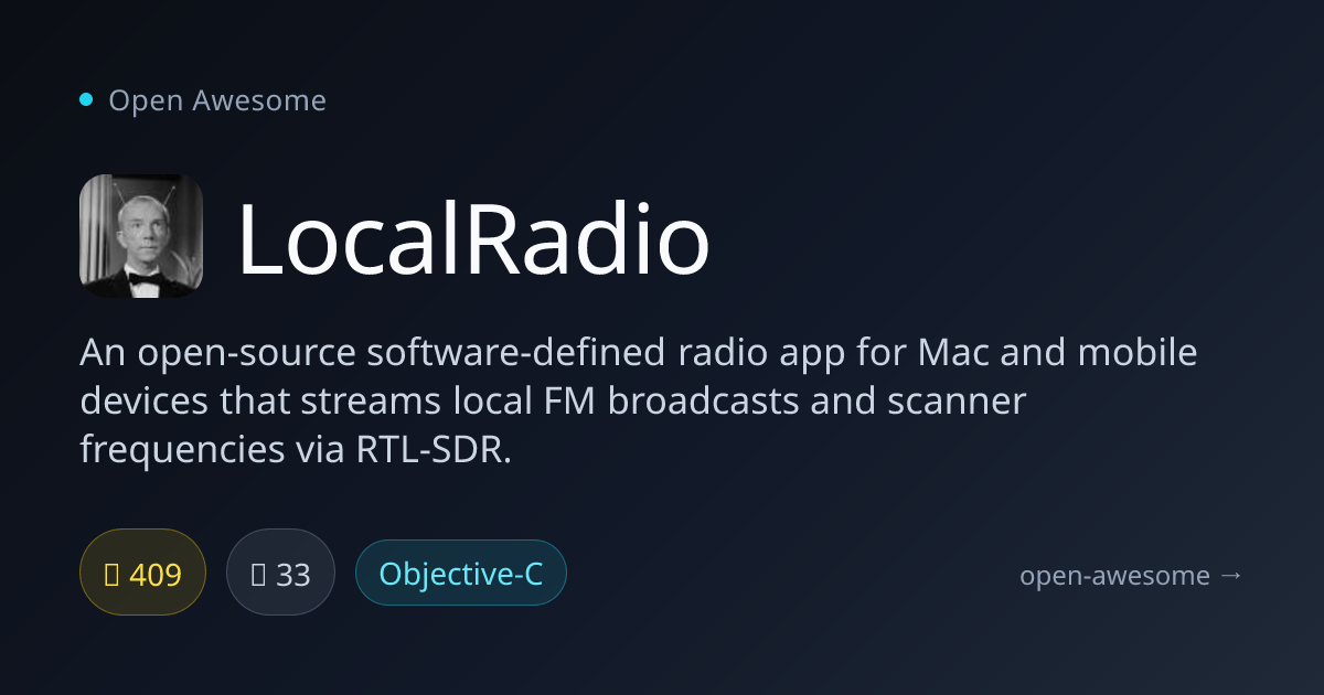 LocalRadio — Software-Defined Radio App | Open Awesome