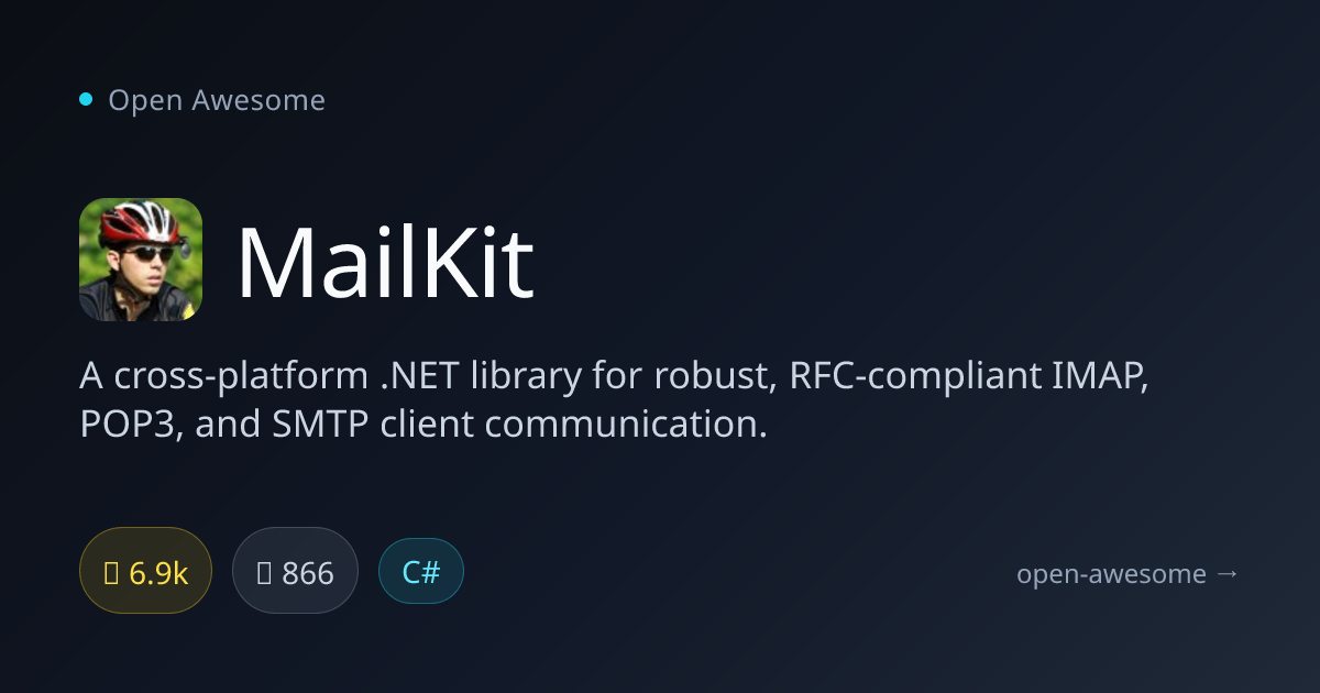 MailKit — Cross-Platform .NET Email Library | Open Awesome
