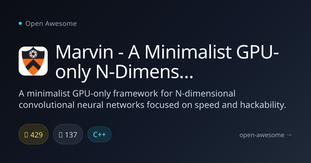 Marvin - A Minimalist GPU-only N-Dimensional ConvNets Framework — GPU ...