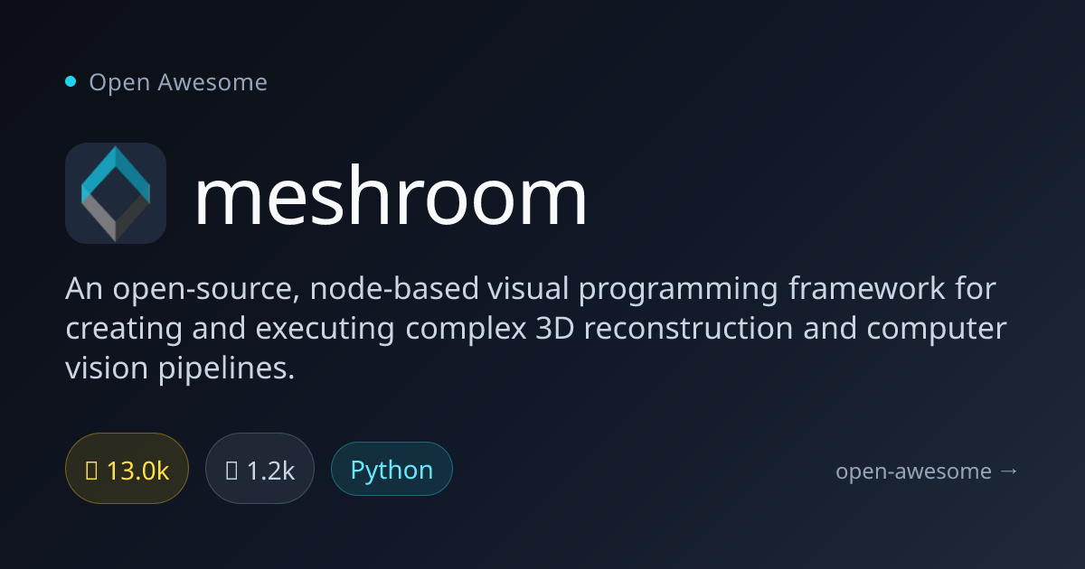 meshroom — 3D Reconstruction Visual Programming | Open Awesome