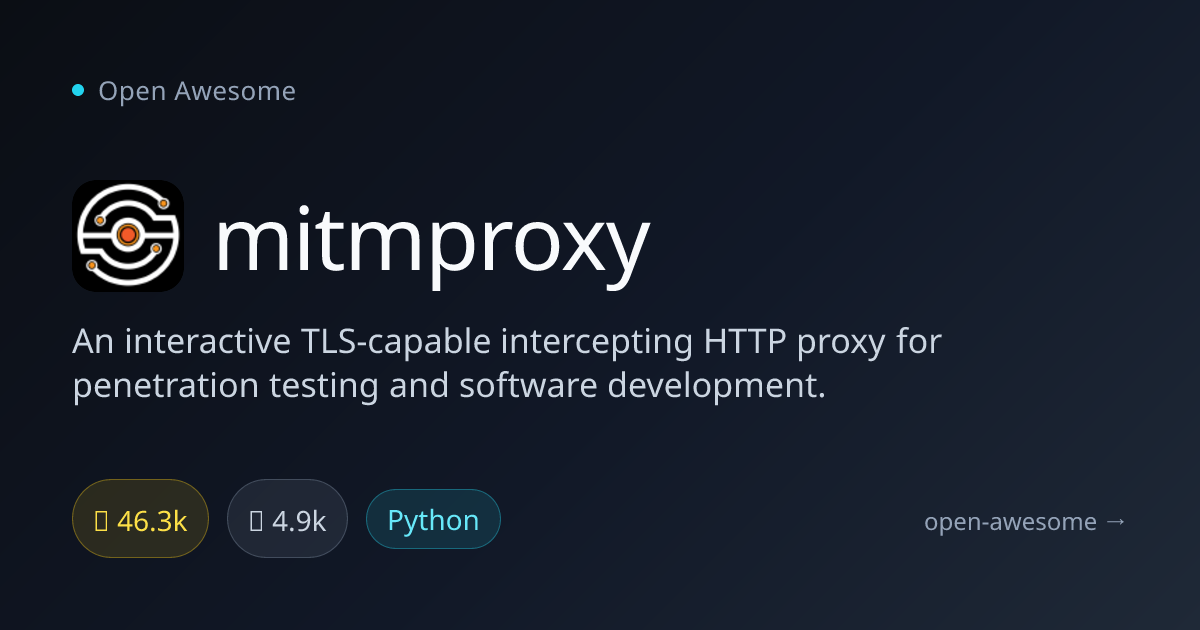 mitmproxy — Interactive HTTP Proxy Tool | Open Awesome
