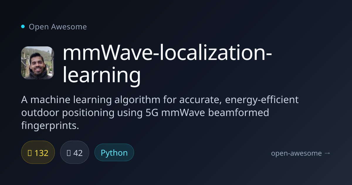 mmWave-localization-learning — 5G mmWave Positioning Algorithm | Open ...