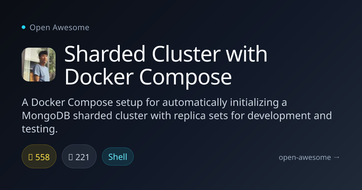 Sharded Cluster with Docker Compose — MongoDB Sharded Cluster Setup ...