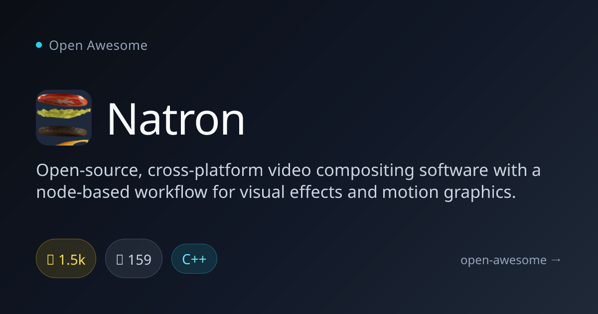 Natron — Open Source Video Compositor | Open Awesome