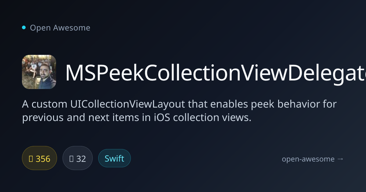 MSPeekCollectionViewDelegateImplementation — iOS Collection View Peek ...