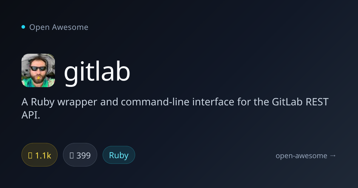 gitlab — GitLab REST API Wrapper | Open Awesome