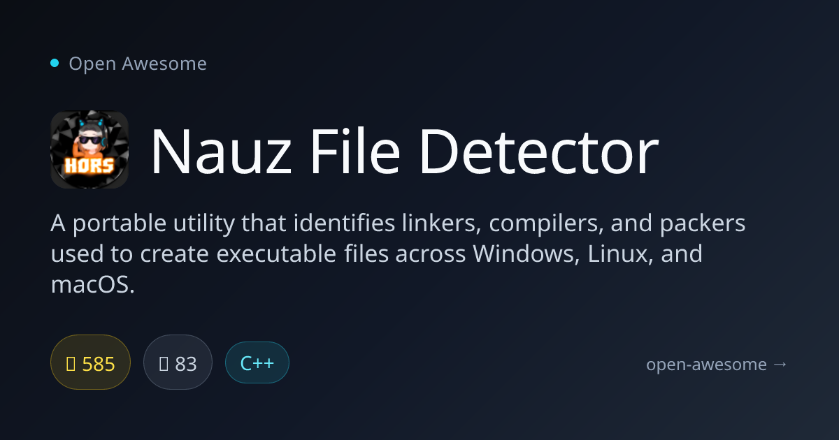 Nauz File Detector — Executable File Analyzer | Open Awesome