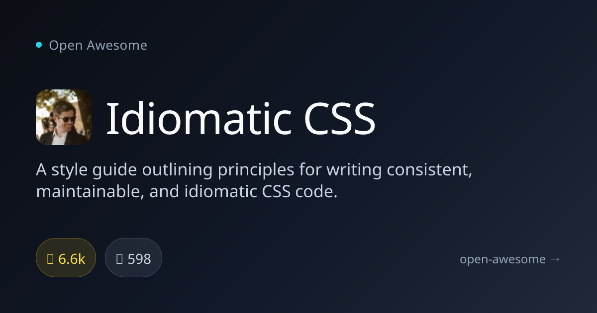 Idiomatic CSS — CSS Style Guide | Open Awesome