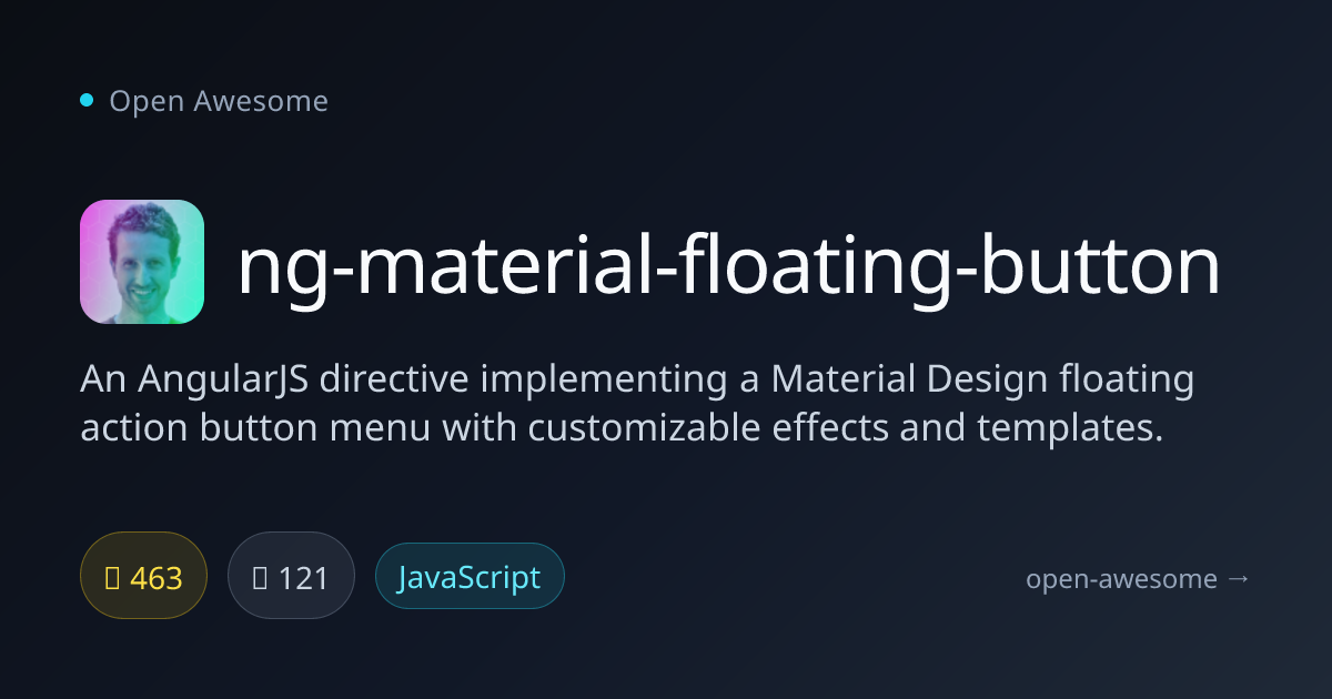ng-material-floating-button — AngularJS Material FAB Menu | Open Awesome