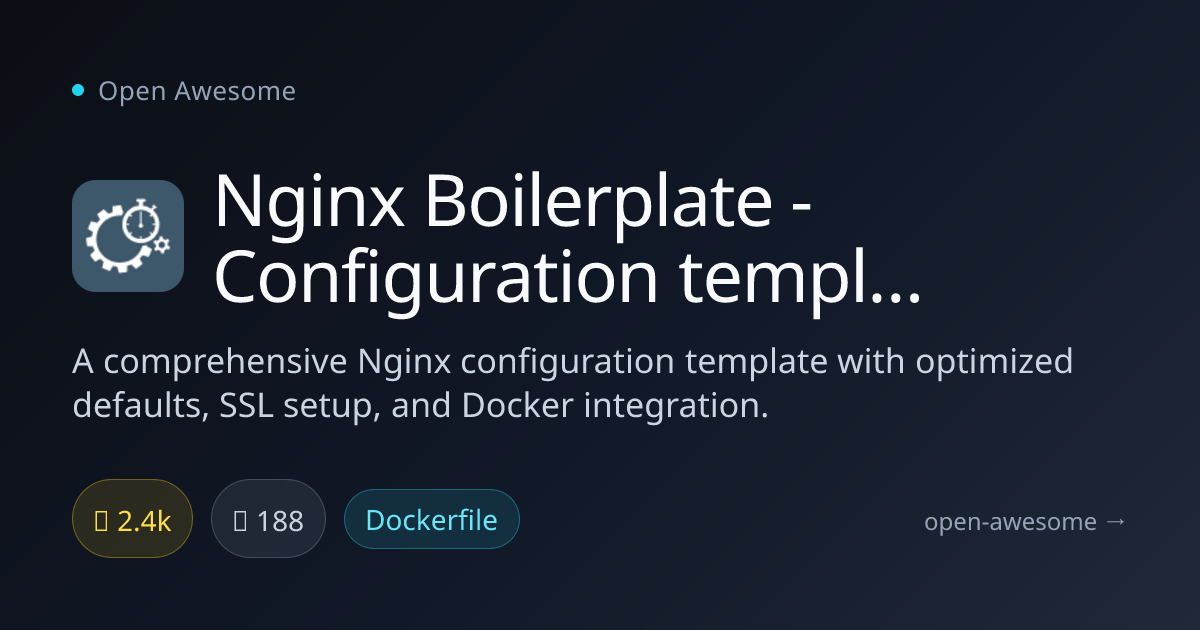 Nginx Boilerplate - Configuration template and a set of handy must-have ...