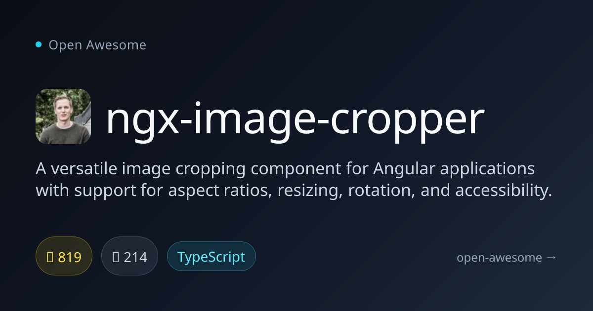 ngx-image-cropper — Angular Image Cropping Component | Open Awesome