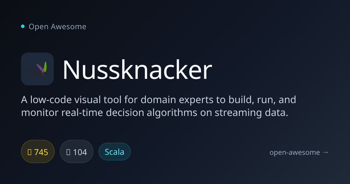 Nussknacker — Low-Code Streaming Data Tool | Open Awesome