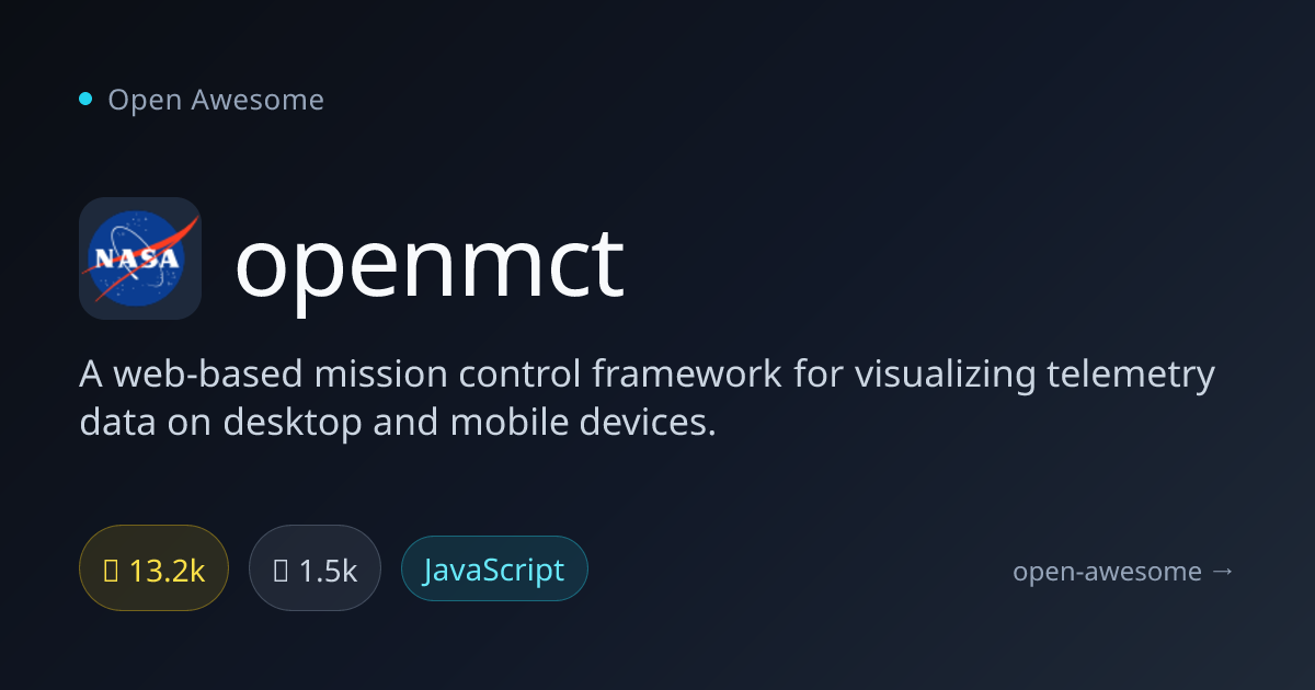 openmct — Mission Control Framework | Open Awesome