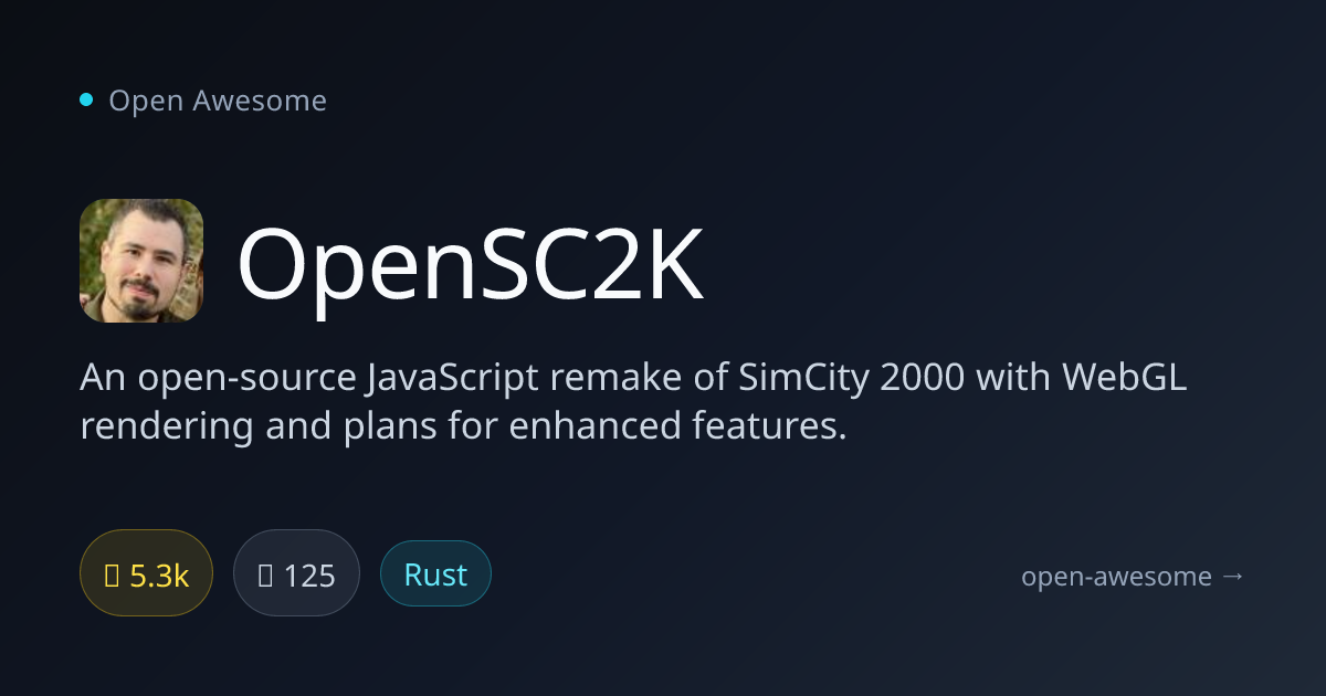OpenSC2K — JavaScript SimCity 2000 Remake | Open Awesome
