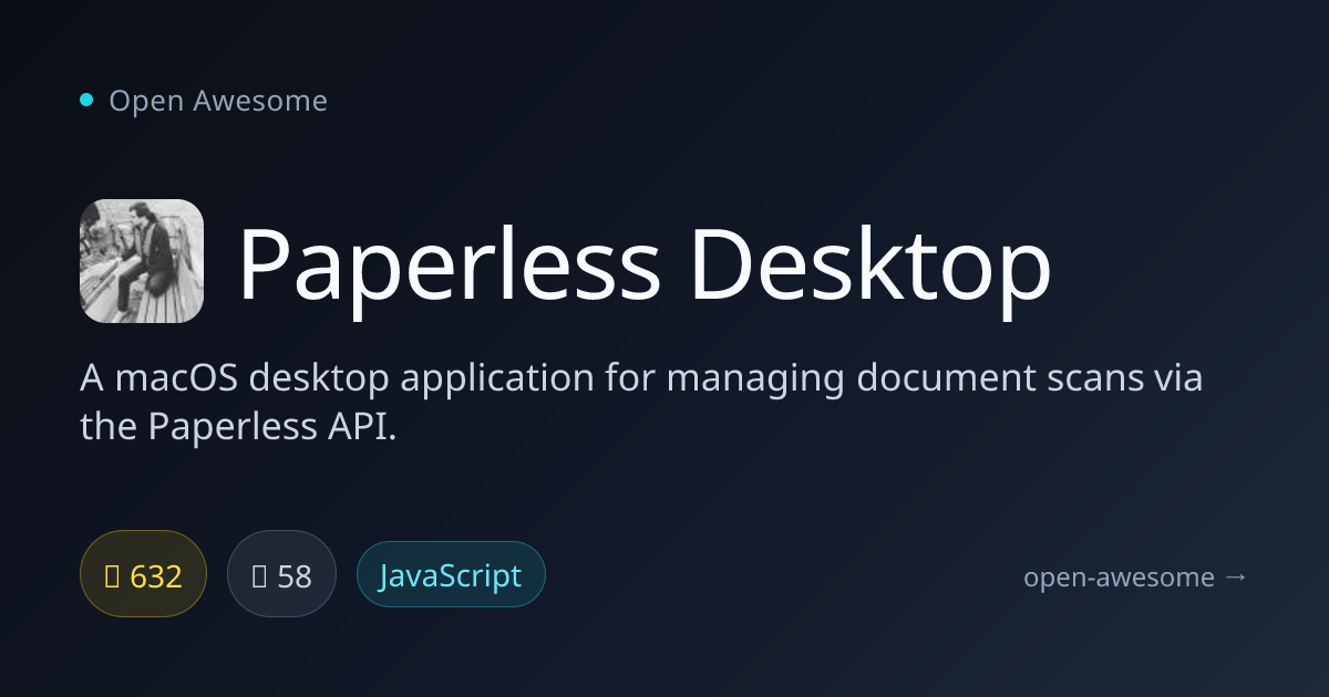 Paperless Desktop — macOS Paperless Document Manager | Open Awesome
