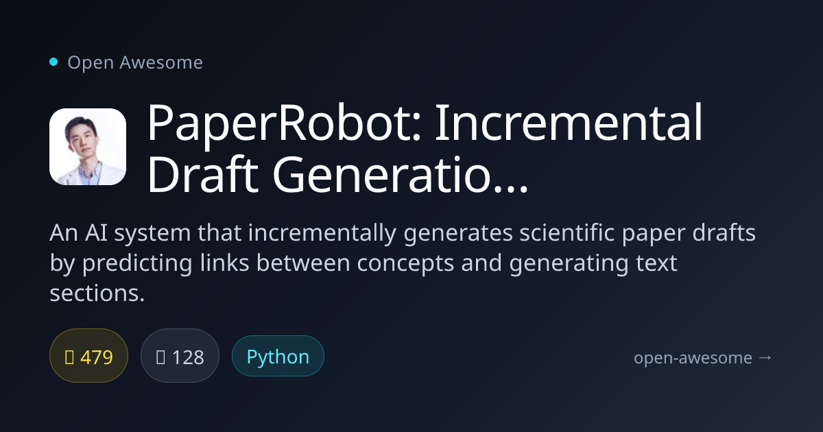 PaperRobot: Incremental Draft Generation of Scientific Ideas — AI ...