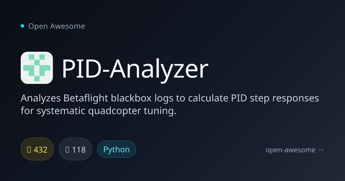 PID-Analyzer — Betaflight Blackbox Log Analyzer | Open Awesome