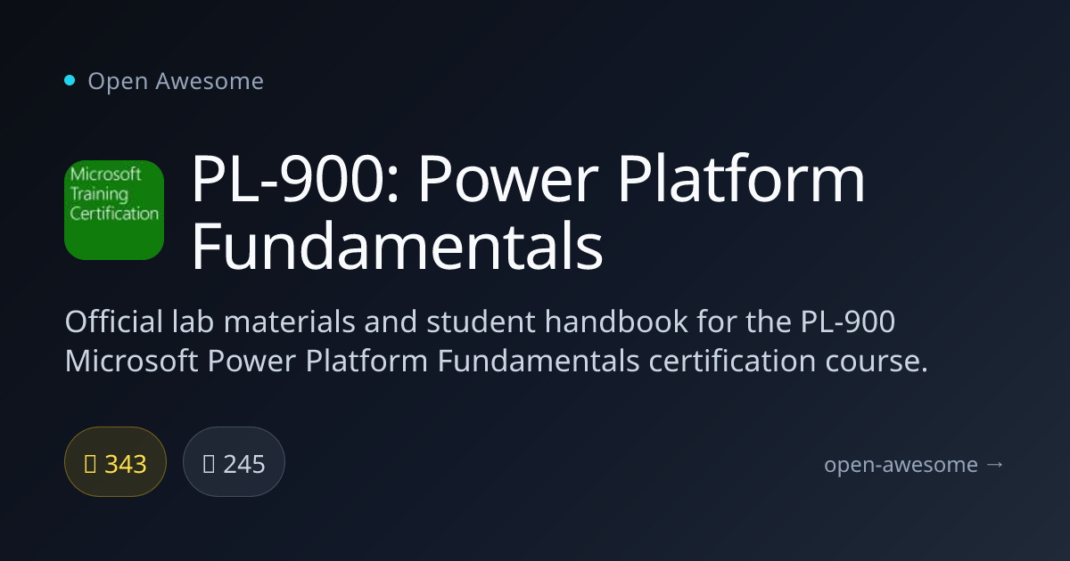 PL-900: Power Platform Fundamentals — Microsoft Power Platform Labs ...