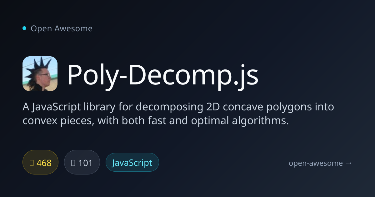 Poly-Decomp.js — JavaScript Concave Polygon Decomposer | Open Awesome