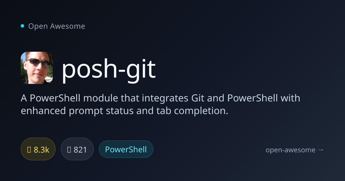 posh-git — PowerShell Git Integration Module | Open Awesome