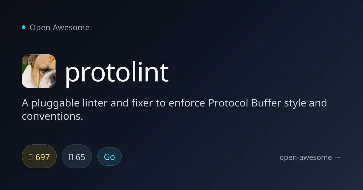 protolint — Protocol Buffer Linter & Fixer | Open Awesome