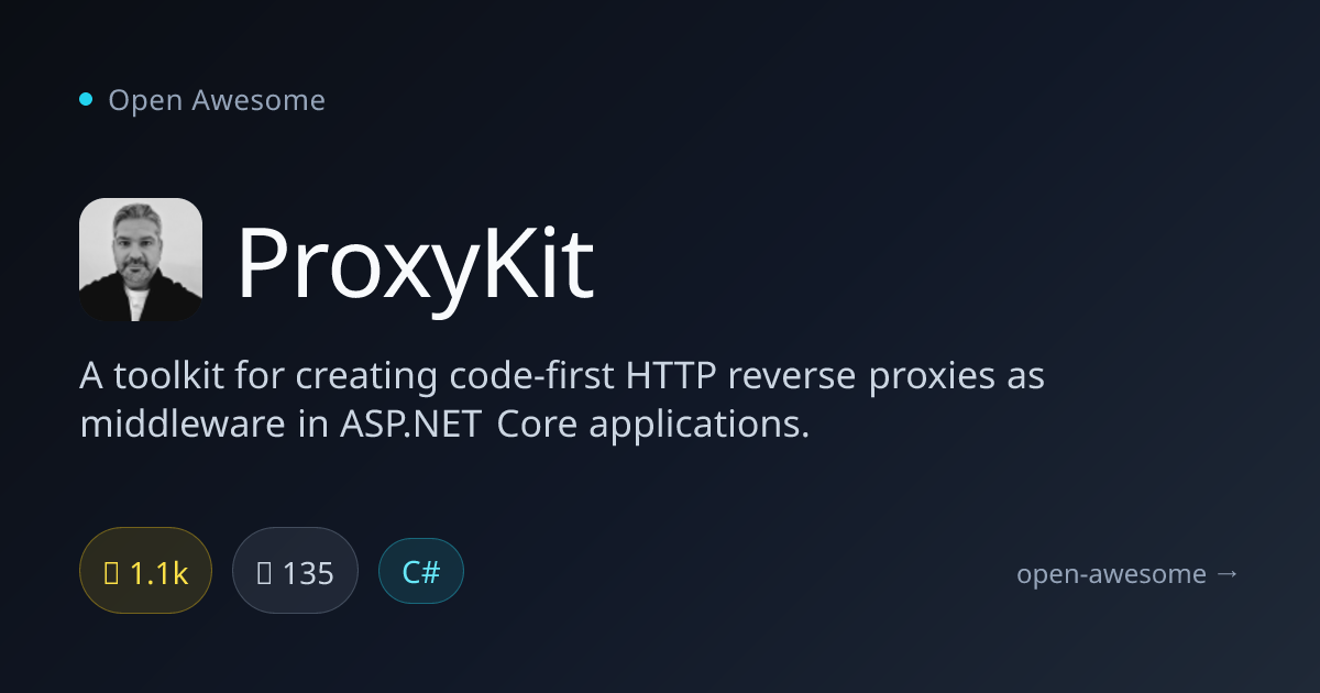 ProxyKit — ASP.NET Core HTTP Reverse Proxies | Open Awesome