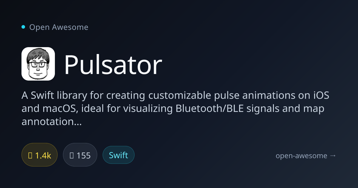 Pulsator — Swift Pulse Animation Library | Open Awesome