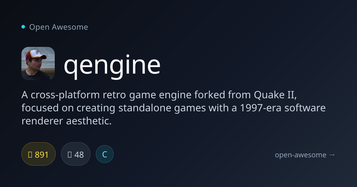 qengine — Retro Game Engine | Open Awesome