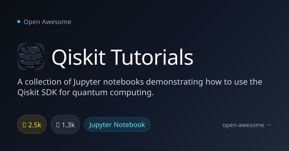 Qiskit Tutorials — Quantum Computing Tutorials | Open Awesome