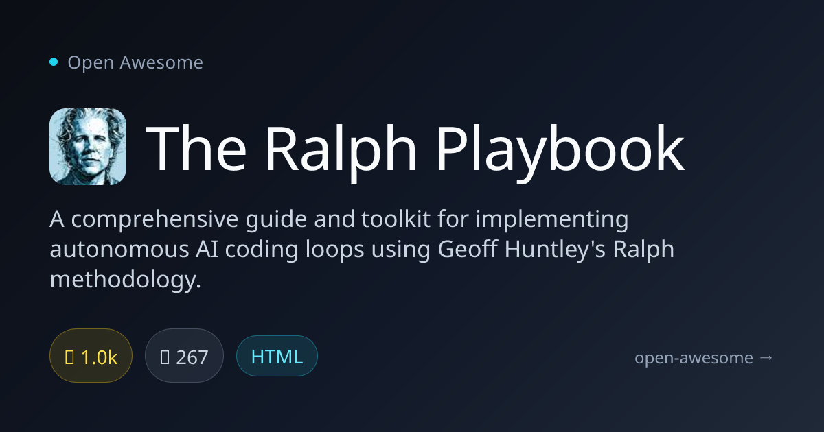 The Ralph Playbook — Autonomous AI Coding Guide | Open Awesome