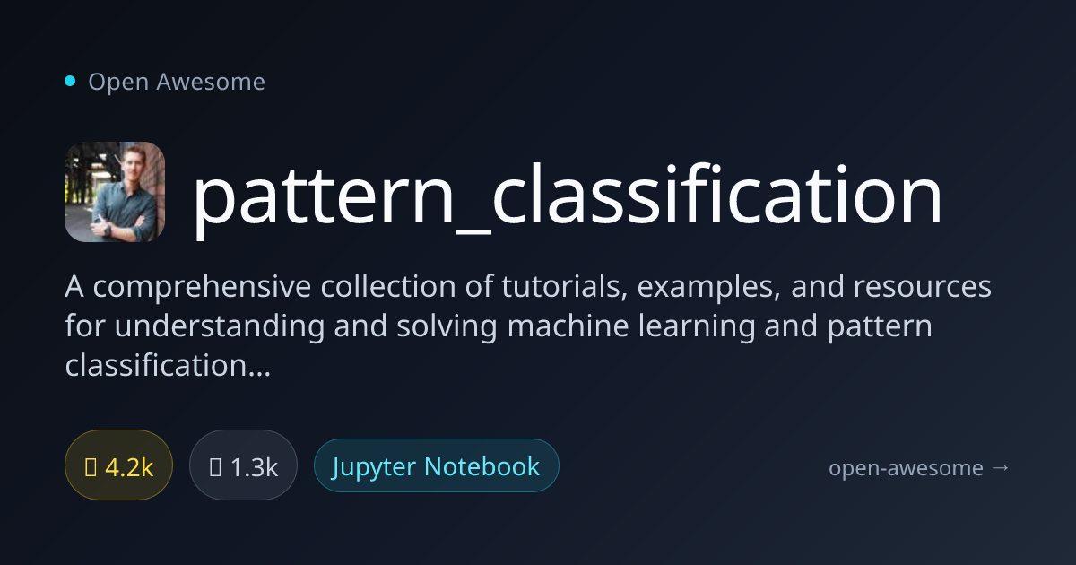 pattern_classification — Machine Learning Tutorials | Open Awesome