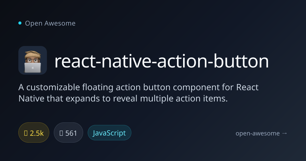 react-native-action-button — Customizable Floating Action Button | Open ...