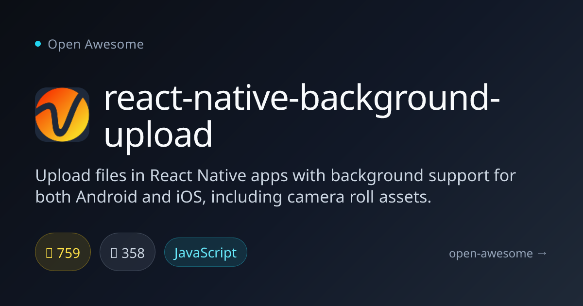 react-native-background-upload — Background File Upload for React ...