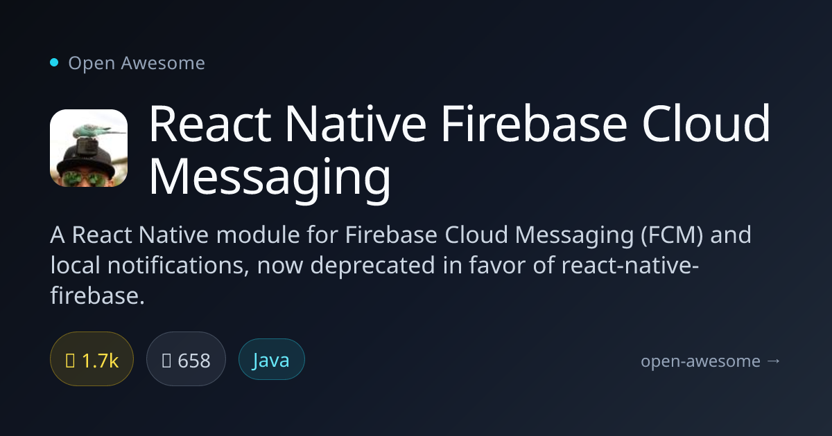 React Native Firebase Cloud Messaging — FCM & Local Notifications ...