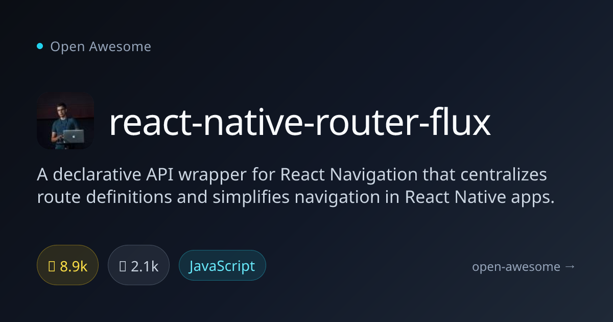react-native-router-flux — Declarative React Native Navigation | Open ...